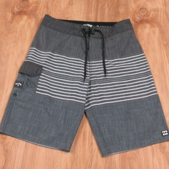 BILLABONG All Day Heather Stripe Pro Board Shorts Size 28 Surfer Swim Trunks - Picture 1 of 10